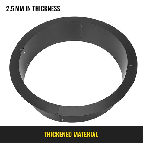Vevor Fire Pit Ring 45 Inch Outer39 Inch Inner Diameter 30mm Thick