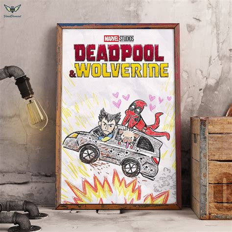 Deadpool and Wolverine Movie Poster High Quality Canvas Wall Art Room ...