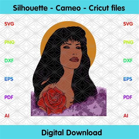 Selena Quintanilla Rose Svg Selena Quintanilla Selena Svg Selena T