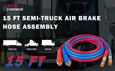 Amazon Cheemuii Ft Semi Truck Air Line Hose Assembly Rubber Air