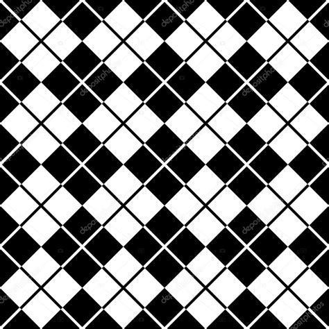 Patrón sin costuras de cuadrados en blanco y negro Vector de stock