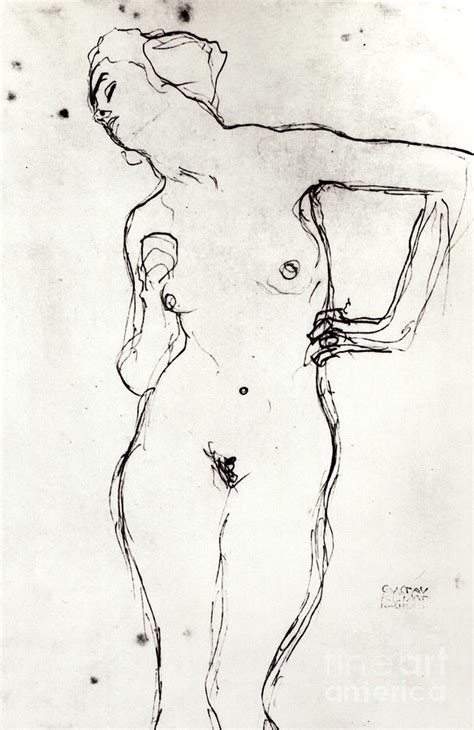 Nude Drawing By Gustav Klimt Fine Art America