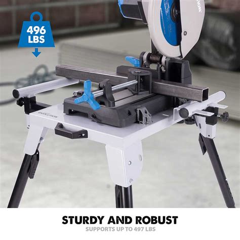 Evolution Universal Chop Saw Stand With Telescopic Arms and Folding Legs