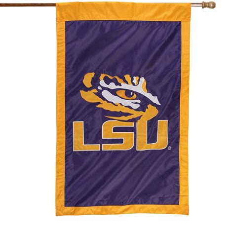 Lsu Tigers 28 X 44 Applique Flag