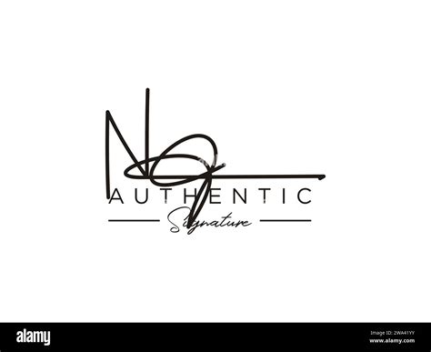 No Signature Logo Template Vector Stock Vector Image And Art Alamy