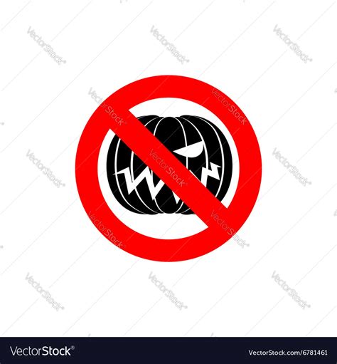 Stop Halloween It Is Forbidden To Celebrate The Vector Image