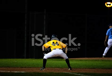 Baseball Player On First Base Stock Photo | Royalty-Free | FreeImages