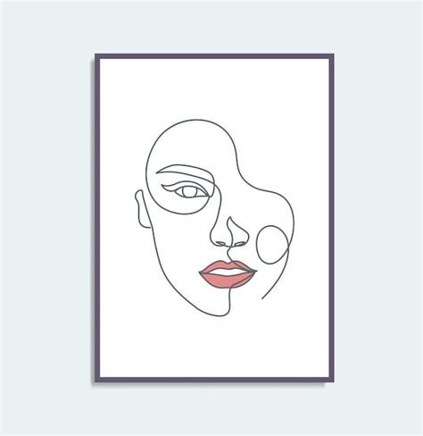 Premium Vector Beauty Woman With Flower Girls Abstract Face Portrait