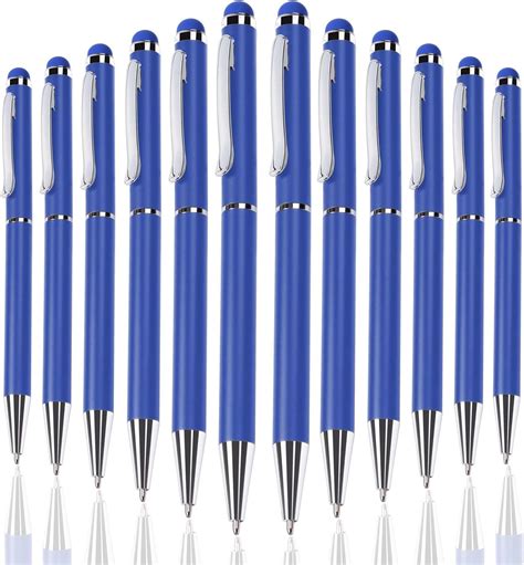 Amazon 12 Pieces Rainbow Rubberized Soft Touch Ballpoint Pen With