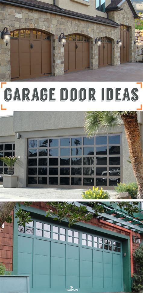 Garage Door Ideas To Improve Your Home Curb Appeal Garage Doors Garage Door Makeover House