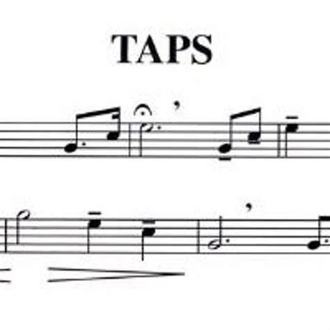 Actual Taps Trumpet Sheet