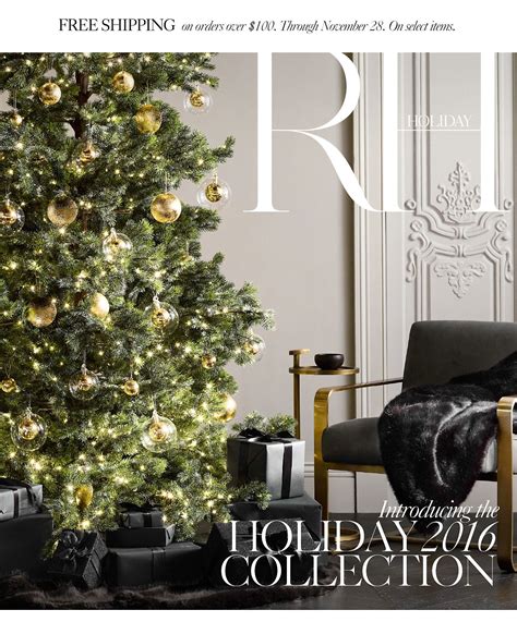 Restoration Hardware Discover The Holiday 2016 Collection Inspired