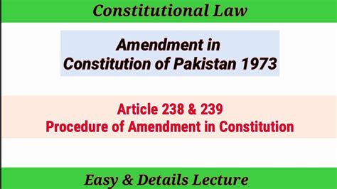 Amendment To The Constitution Of Pakistan 1973 Pakistan Constitution