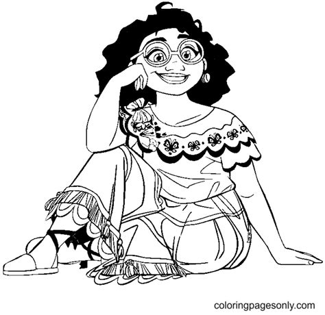 Encanto Mirabel Madrigal Coloring Pages Disney Coloring Pages Coloring