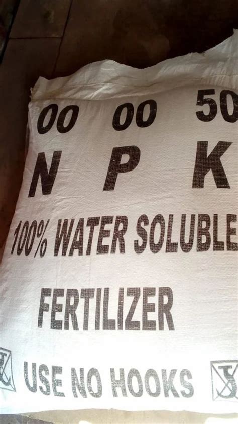 Powder White NPK 00 00 50 Water Soluble Fertilizer Bag 25 Kg At Rs 75