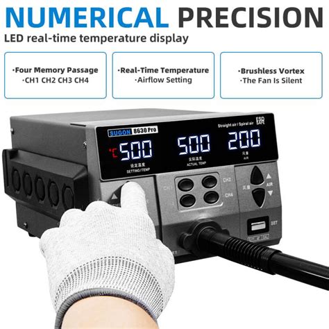 Sugon Pro W Intelligent Digital Display Hot Air Gun Bga Desoldering Rework Station