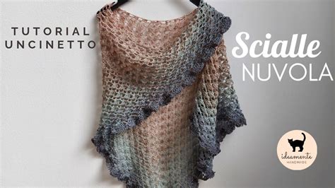 SCIALLE NUVOLA Tutorial Uncinetto Con Schema YouTube Crochet