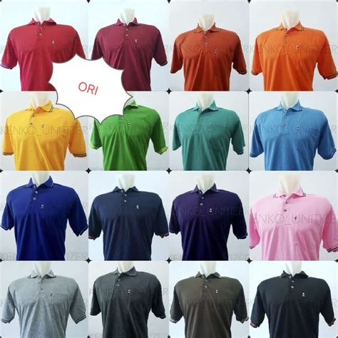 Jual Unitizer Ls Xl Kaos Polo Pria Shirt Saku Kantong Kaos Kerah