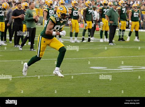 Green Bay Packers Wide Receiver Samori Toureu During A Preseason Nfl