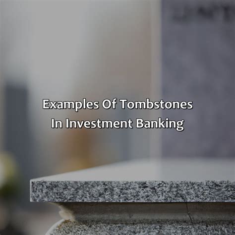 What Is A Tombstone In Investment Banking Retire Gen Z