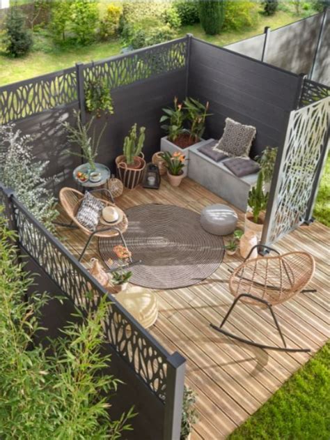 Un Coin Terrasse Intimiste Et Cosy D Coration Jardin Terrasse