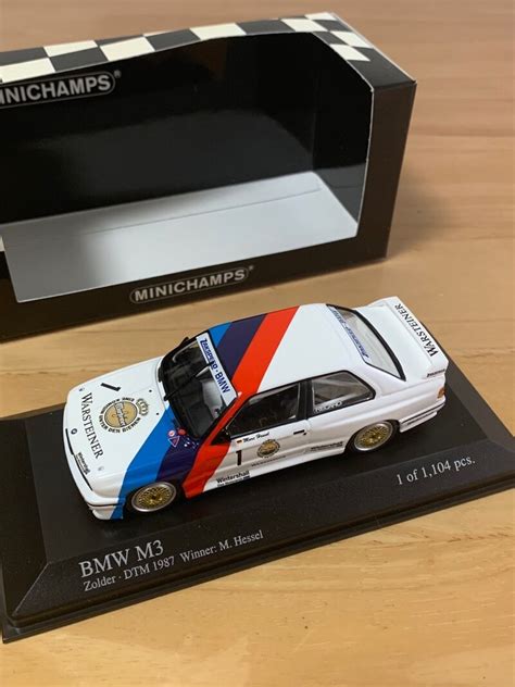 ミニチャンプス BMW M3 ZolderDTM 1987 Winner M Hessel Yakata Museum MUUSEO