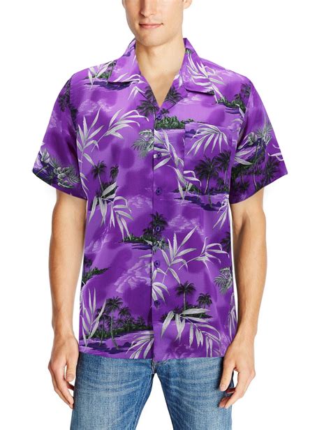 Men S Casual Tropical Hawaiian Luau Aloha Revere Beach Button Up Dress