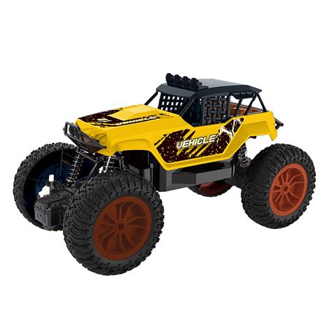 Monster Wheels 27Mhz Toy Vehicle Remote Control Monster Truck - Yellow ...