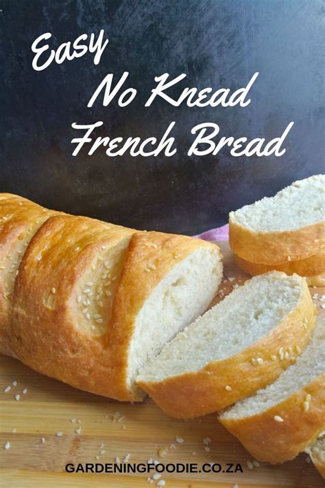 This Easy No Knead French Bread Is A Super Light And Fluffy Loaf Really Delicious And Simple