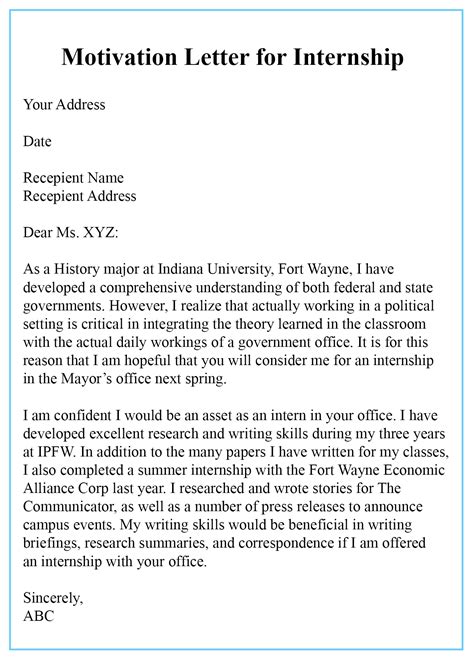 Motivation Letter For Research Internship The Shocking Revelation Of