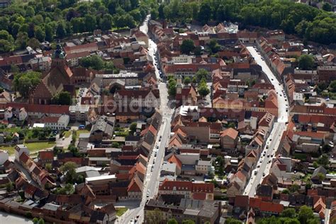 Wittstock Von Oben Altstadtkern Und Das Stadtzentrum Von Wittstock Dosse