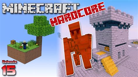 Easy Iron Farm Hardcore Skyblock Minecraft Timelapse Days