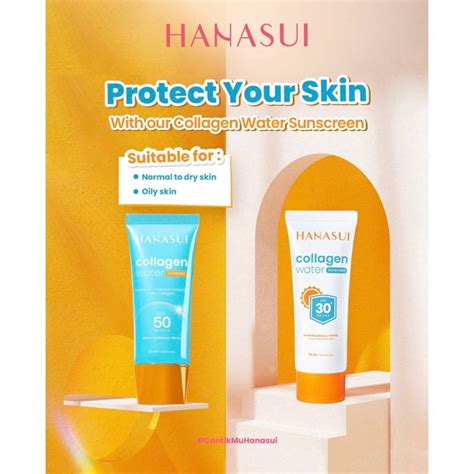 Jual Hanasui Collagen Water Sunscreen SPF 30 SPF 50 Shopee Indonesia