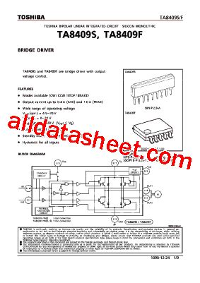 Ta Datasheet Pdf Toshiba Semiconductor