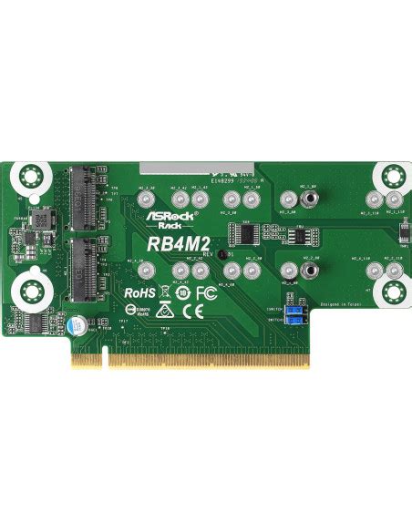 ASRock Rack RB4M2 Buy ASRock Rack RB4M2 Riser Card PCIe3 0 X16 4 M 2