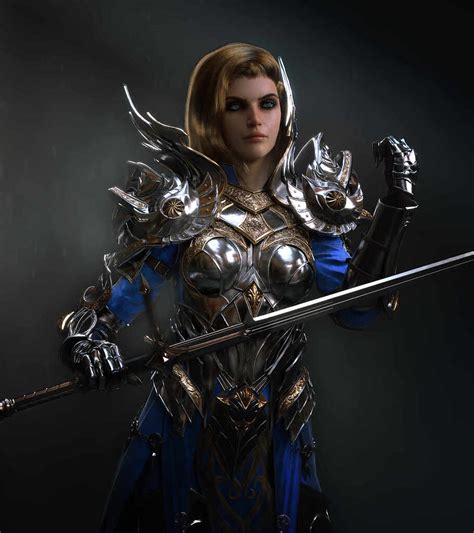 Female Paladin Zbrushcentral