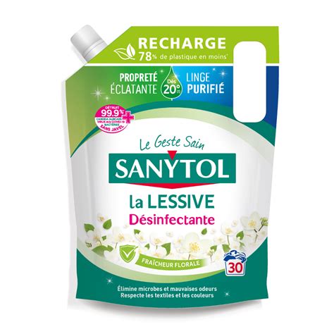 Recharge Lessive Désinfectante Fraicheur Florale SANYTOL