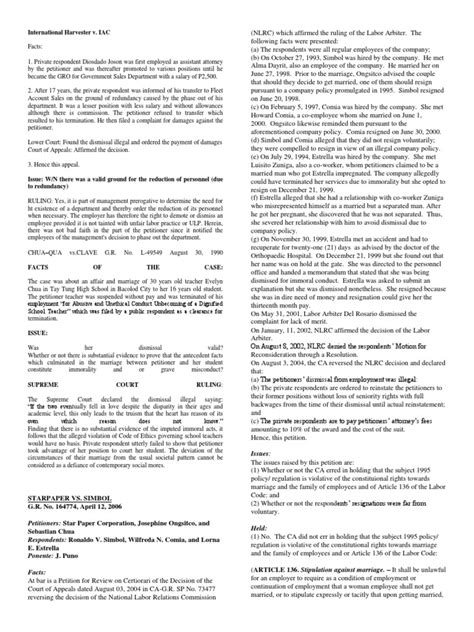 Management Prerogative and Just Causes of Termination | PDF ...