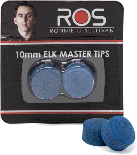 Riley Ronnie O Sullivan Elk Master Snooker Pool Cue Tip Pack Mm