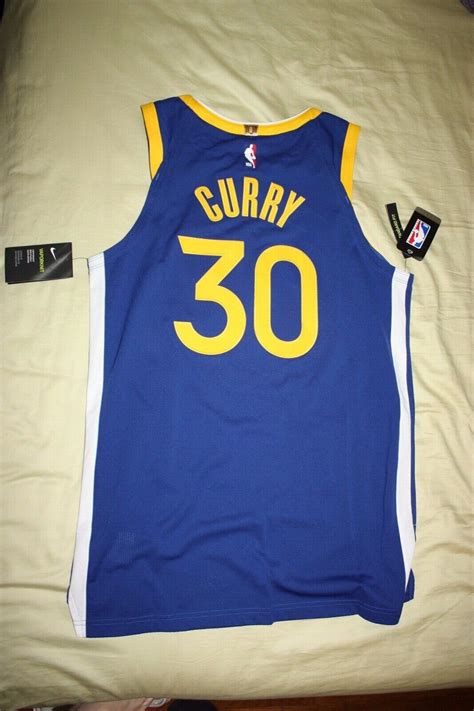 Nike Nba Golden State Warriors Stephen Curry Authentic Jersey Blue Size