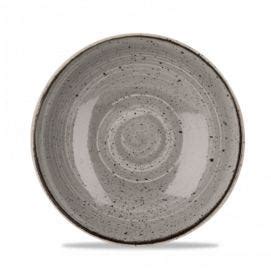 Assiette coupe creuse rond peppercorn porcelaine Ø 24 8 cm Stonecast