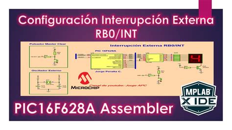 PIC16F628A PIC16F84A Configuración Interrupción externa INT RB0