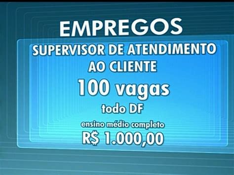 Confira As Vagas De Trabalho No Df Bom Dia Df G