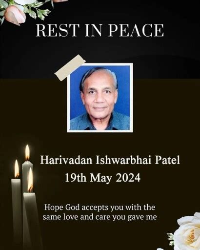 Harivadan I Patel Obituary Horan Mcconaty Funeral Service And