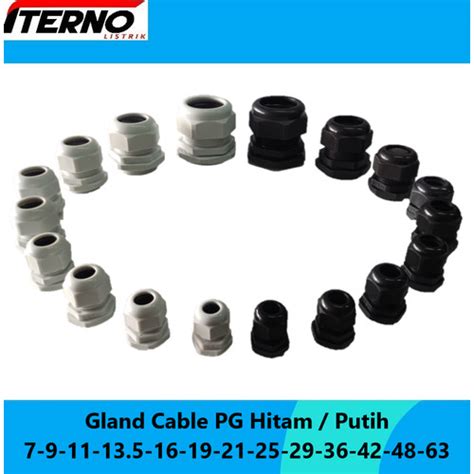 Jual Cable Gland Kabel Gland PG25 PG 25 14 21mm Iterno Putih Kota