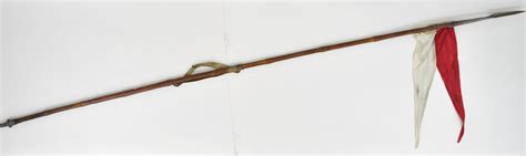 British Army Bamboo Shaft Lance With Metal Spear Point Head And Shoe