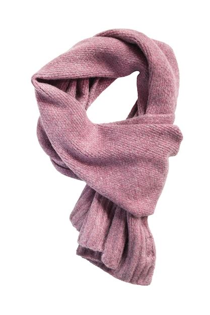 Premium Photo Wool Scarf Isolated