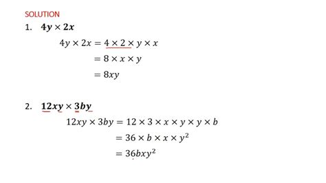 4 Multiplication And Division Of Algebraic Expressions Youtube