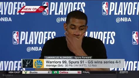 LaMarcus takes his media availability, gets no questions, then ...