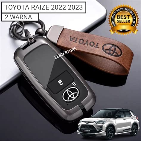 Jual Cover Sarung Kunci Remote Kulit Logam Toyota Raize